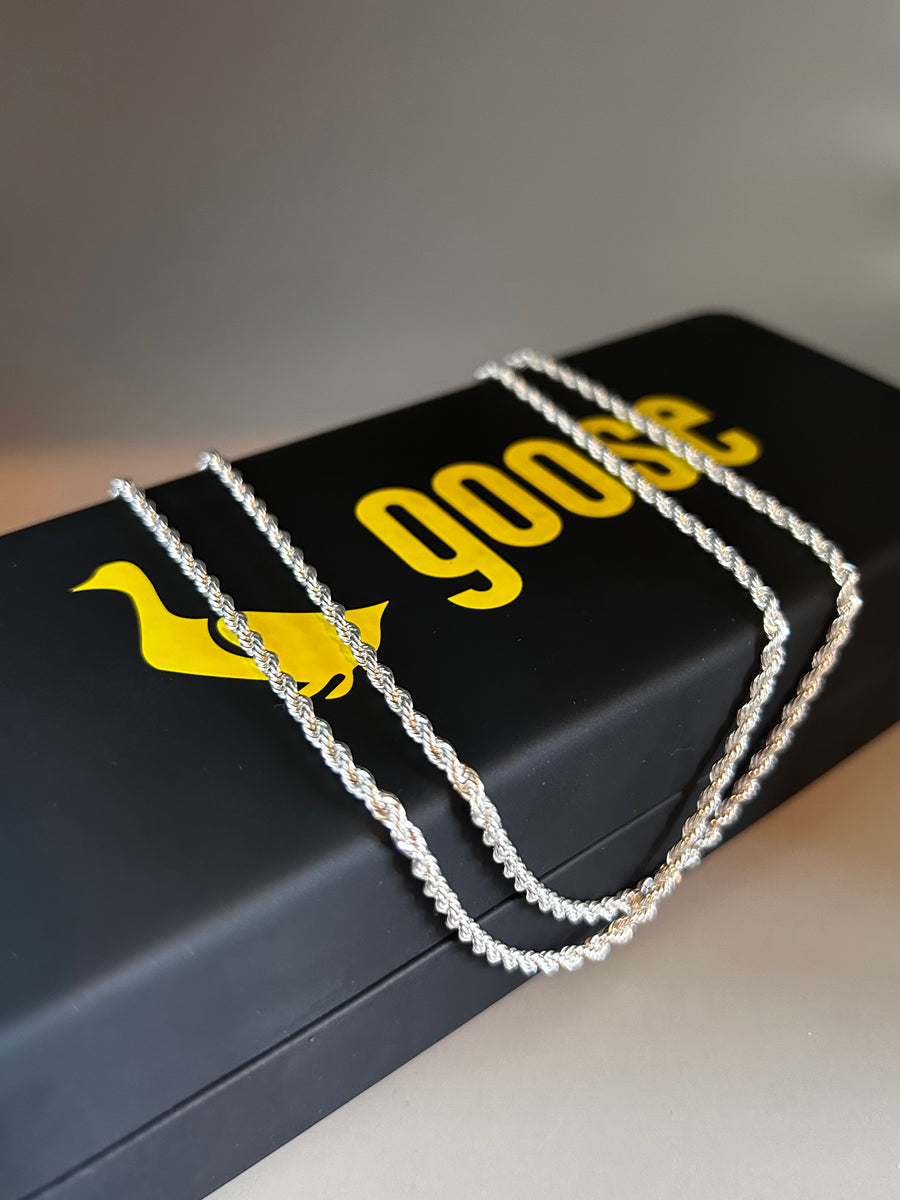 Goose Silver Sunglasses chain